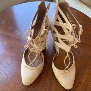 Aquazurra lace-up wedges